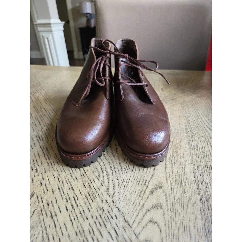Vintage Polo Ralph Lauren Boots Sportsman Made In USA Size 8D 101358 New Brown - Picture 3 of 14